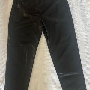 DKNY Woman’s soft faux leather trousers